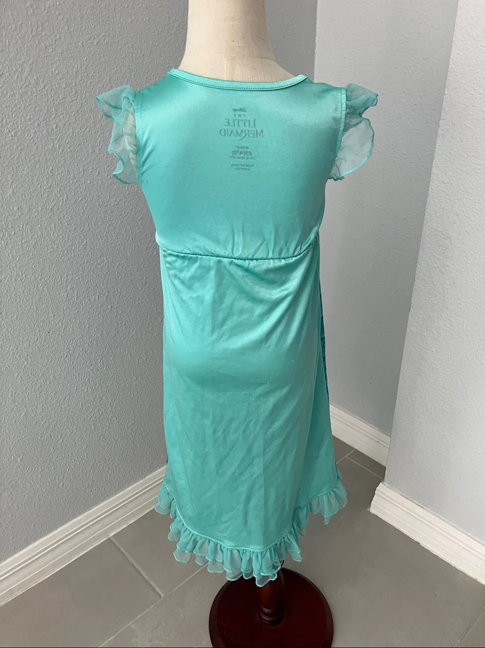 DISNEY Toddler Girls Little Mermaid Nightgown | XS 4-5 - Picture 6 of 8